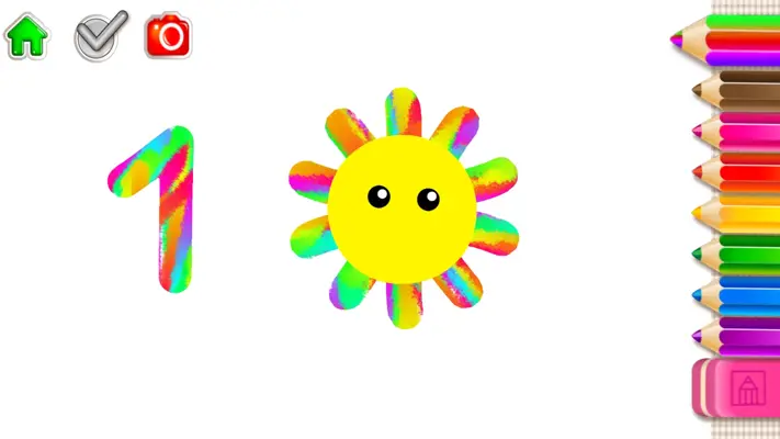 123 Draw Kids! Toddler drawing android App screenshot 1